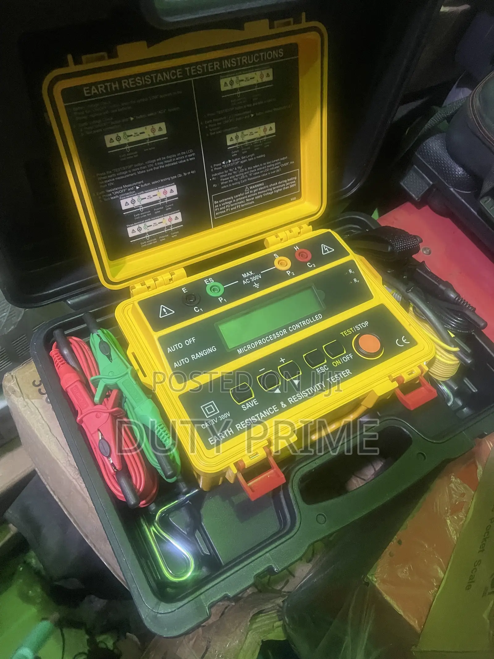 Digital Earth Resistance Resistivity Tester Microprocessor Controlled