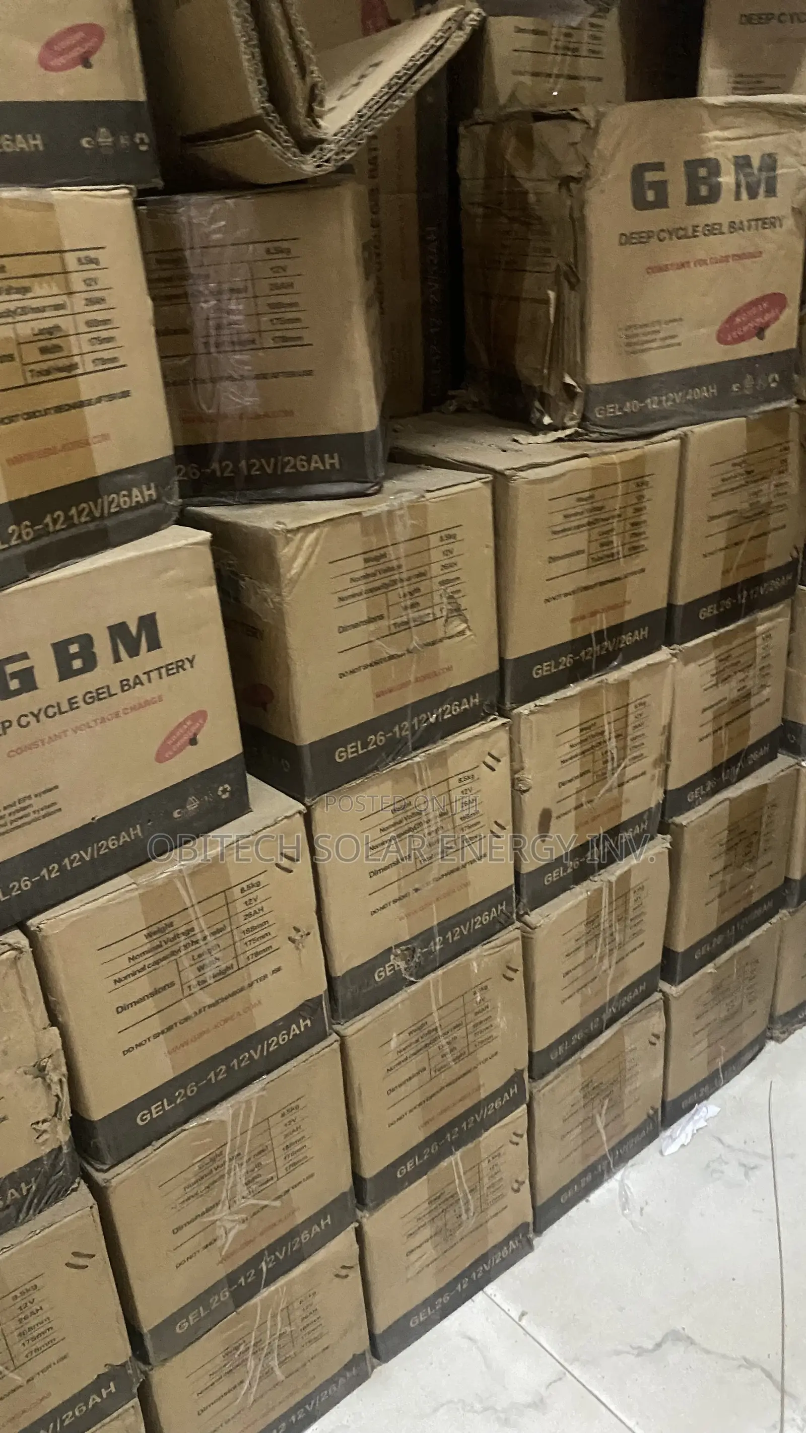 26AH 12V GBM Deep Cycle Battery