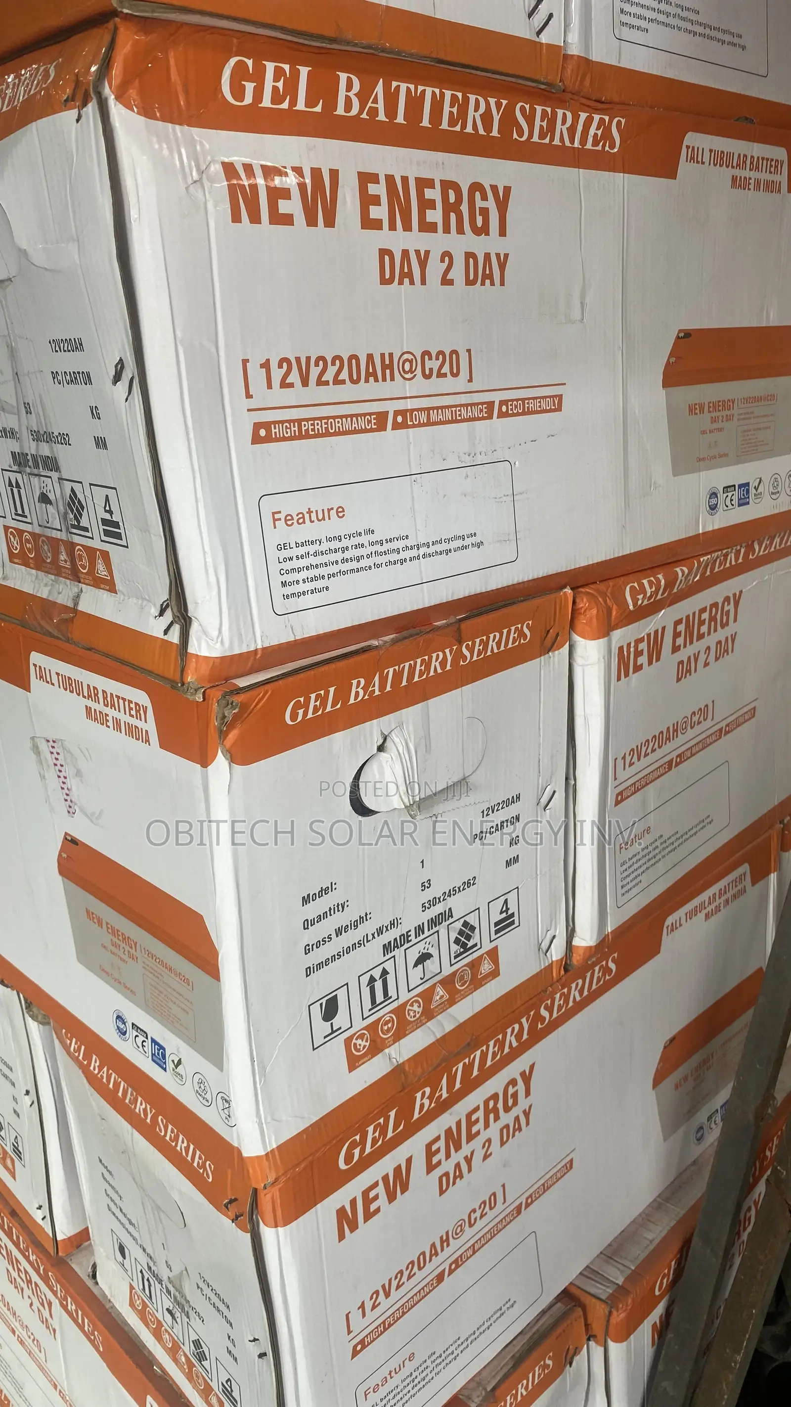 220AH 12V New Energy Deep Cycle Battery