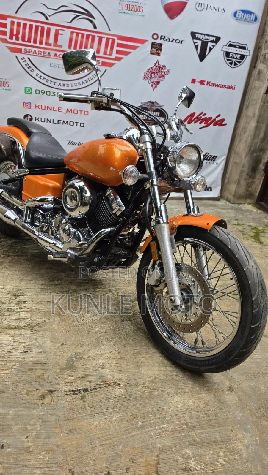 Yamaha V Max 2010 Orange