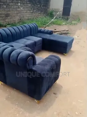 Brand New Top Quality Luxury Padded L Shape Sofa With Single Seater
