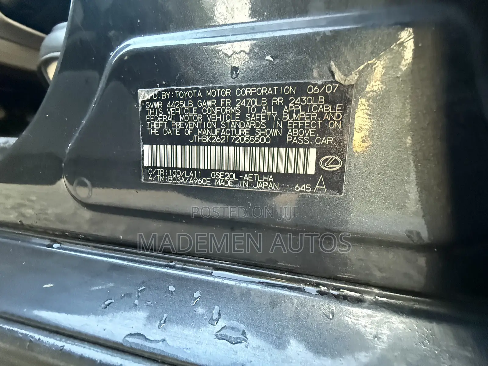 Lexus IS 250 2008 Gray