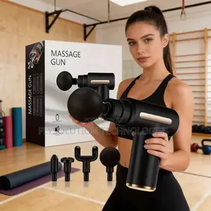 Handheld Fascia Massage Gun (4 Heads)