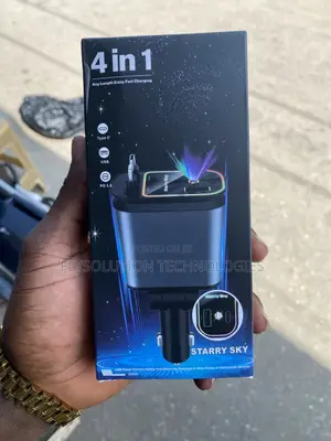Starry Sky 4-in-1 Retractable Car Charger