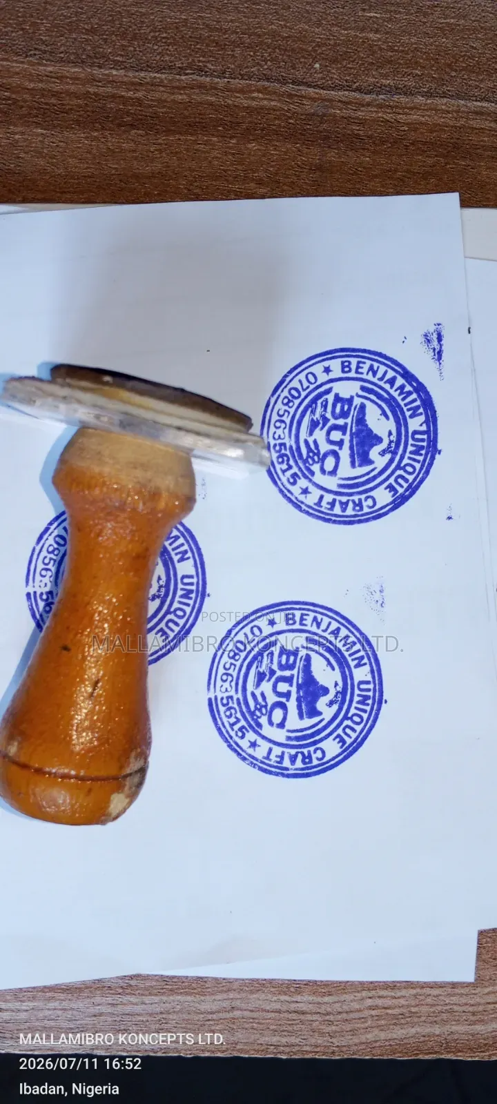 Wooden-Handle Rubber Stamps – Sharp, Crisp Detail | MKL