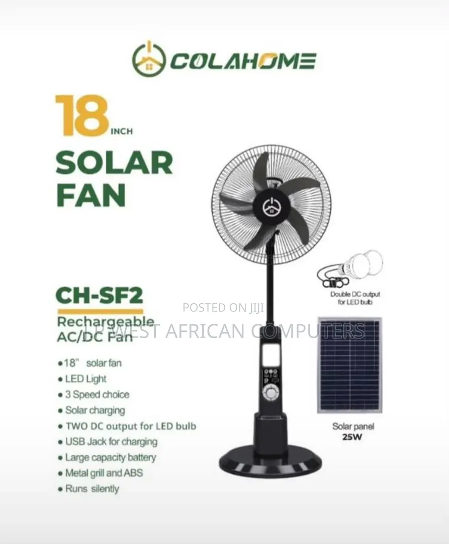 Cola Solar Fan 18 Inches