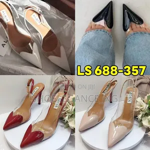 Alaia Heart Slingback Heels (Stilleto and Kitten)