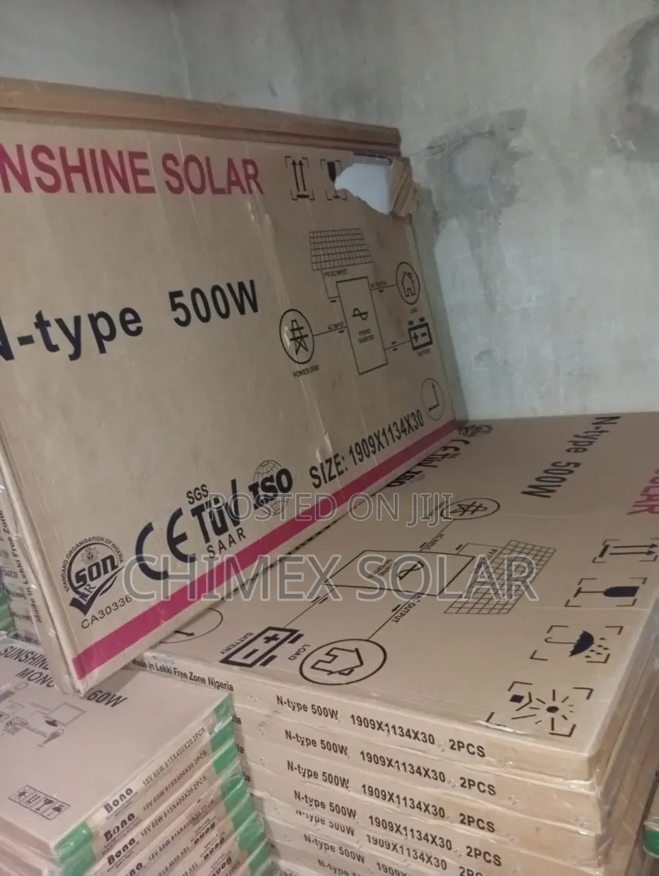 500 Watts Panels Sunshine