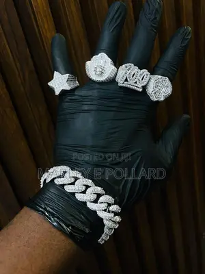 Cz Buss Down Mens High Grade Silver Rings