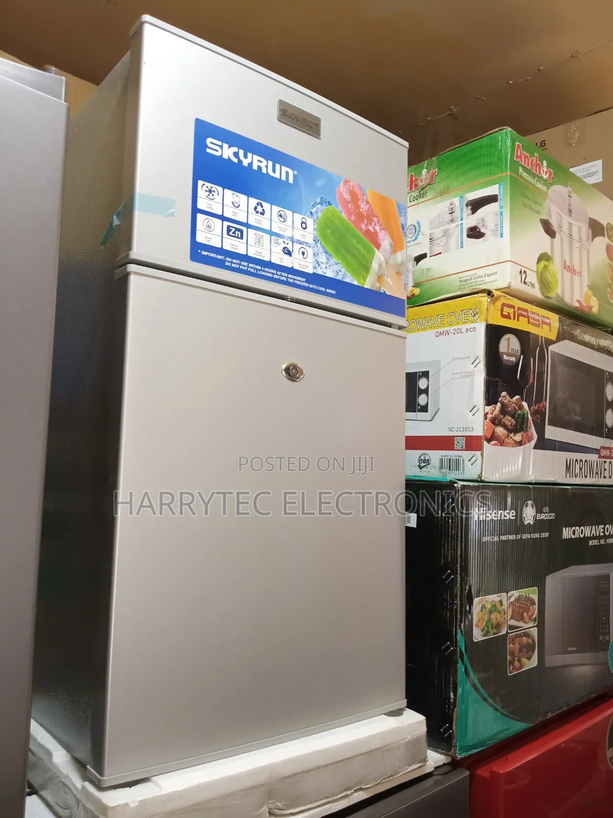 Skyrun Table Top Refrigerator Double Doors 1 Year Warranty