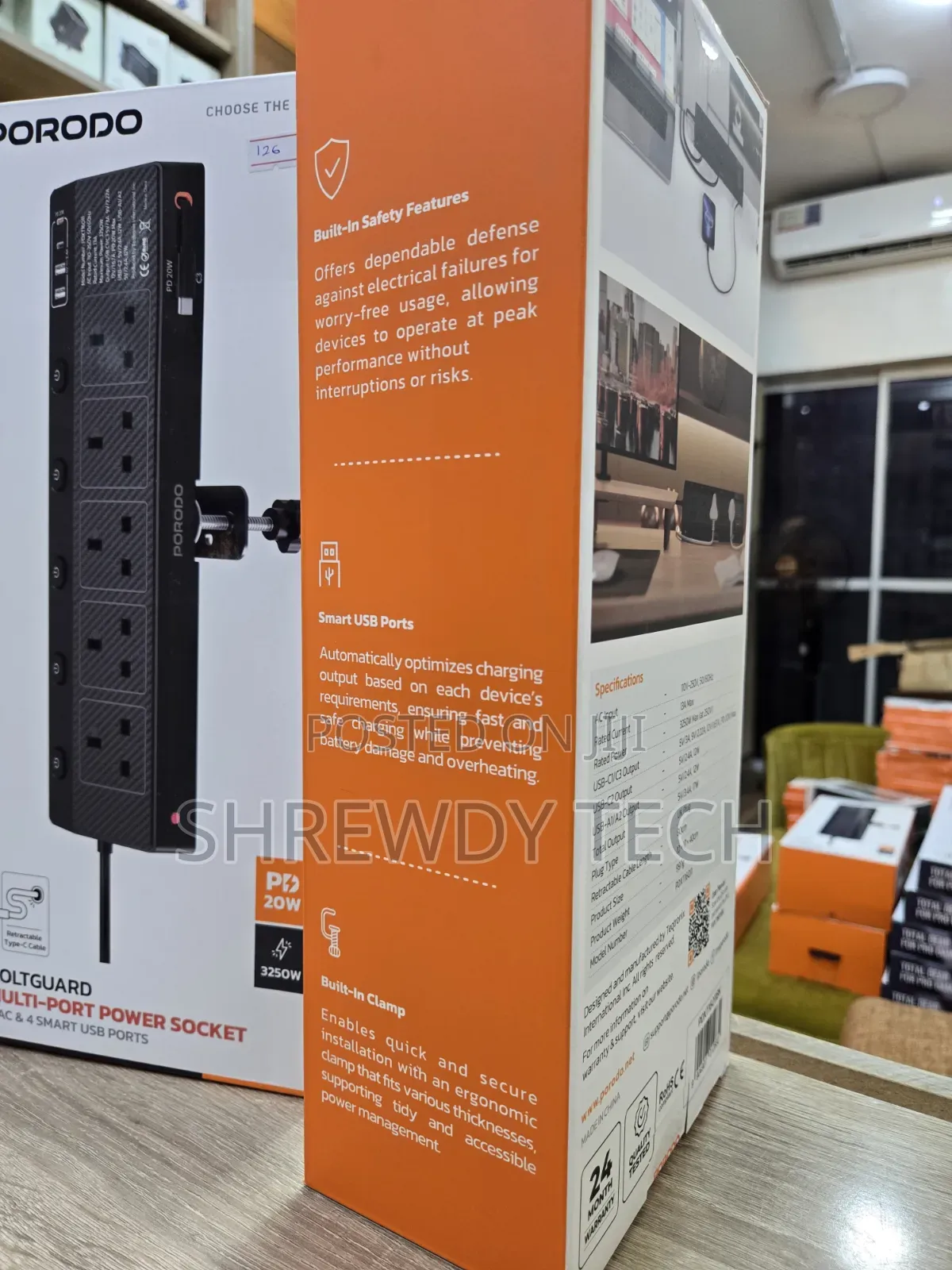 Porodo Voltguard Multi Power Socket