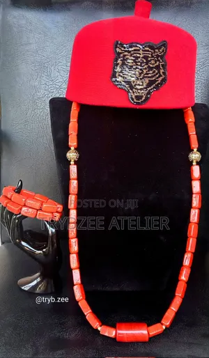 Royal Coral Set & Okpu Nze Cap