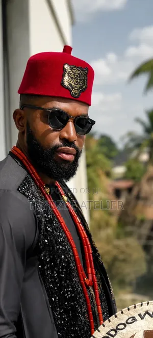 Royal Coral Set & Okpu Nze Cap