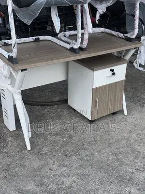 Office Desk With Mobile Drawer - Wooden Computer Table