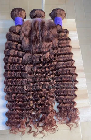 Deep Wave Bundles With 4by4 Closure Human Hair