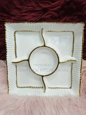 Classic Square Divided Serving Platter