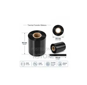 55mm X 300 MTR Premium Resin Ribbon - Solvent Resistance