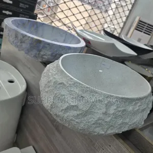 High Quality Unique Stone Textured Ceramic Countertop Basin