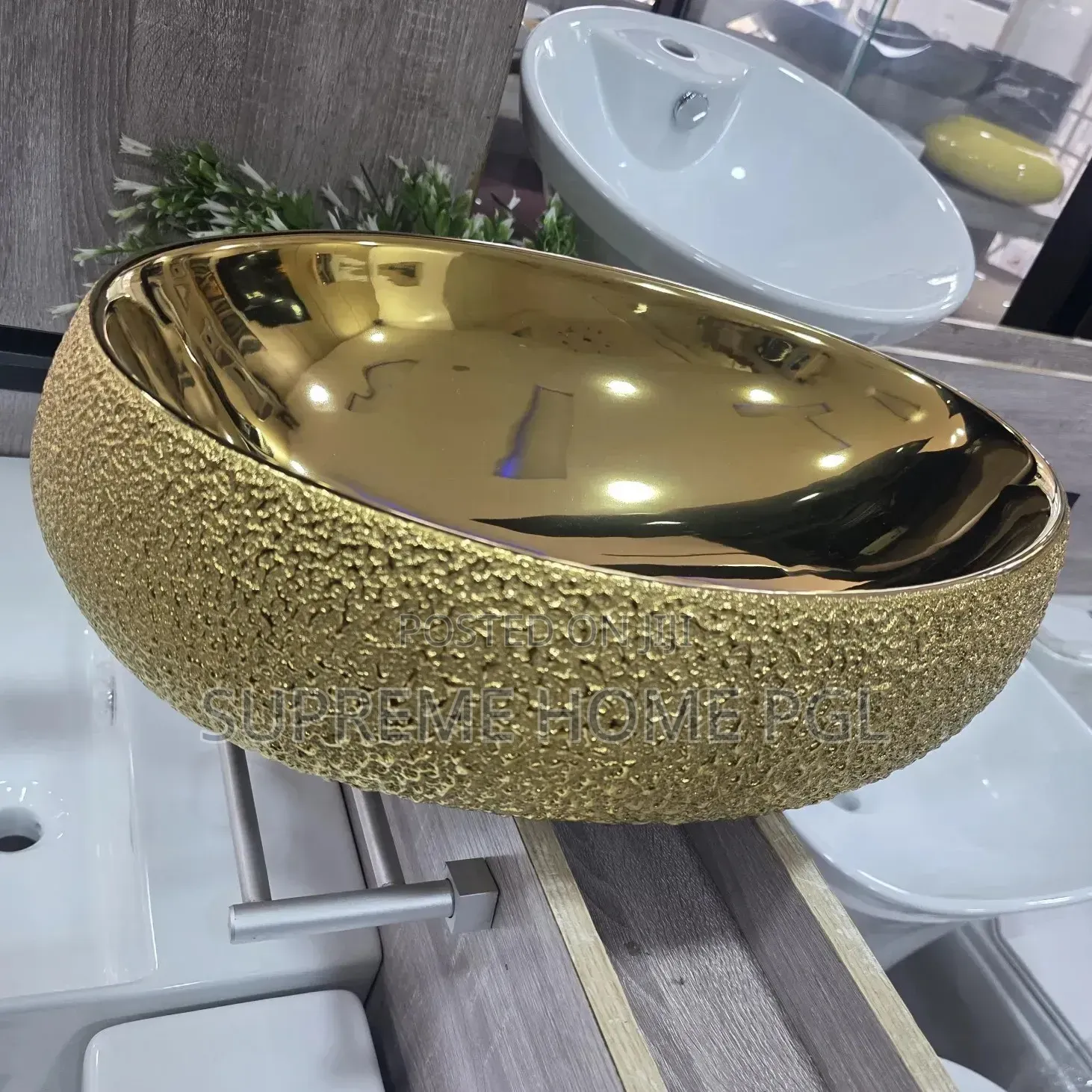 High Quality Unique Stone Textured Ceramic Countertop Basin