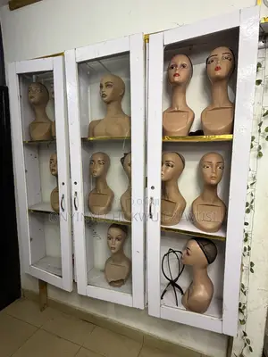 Wig Display Stand With 2 Glass