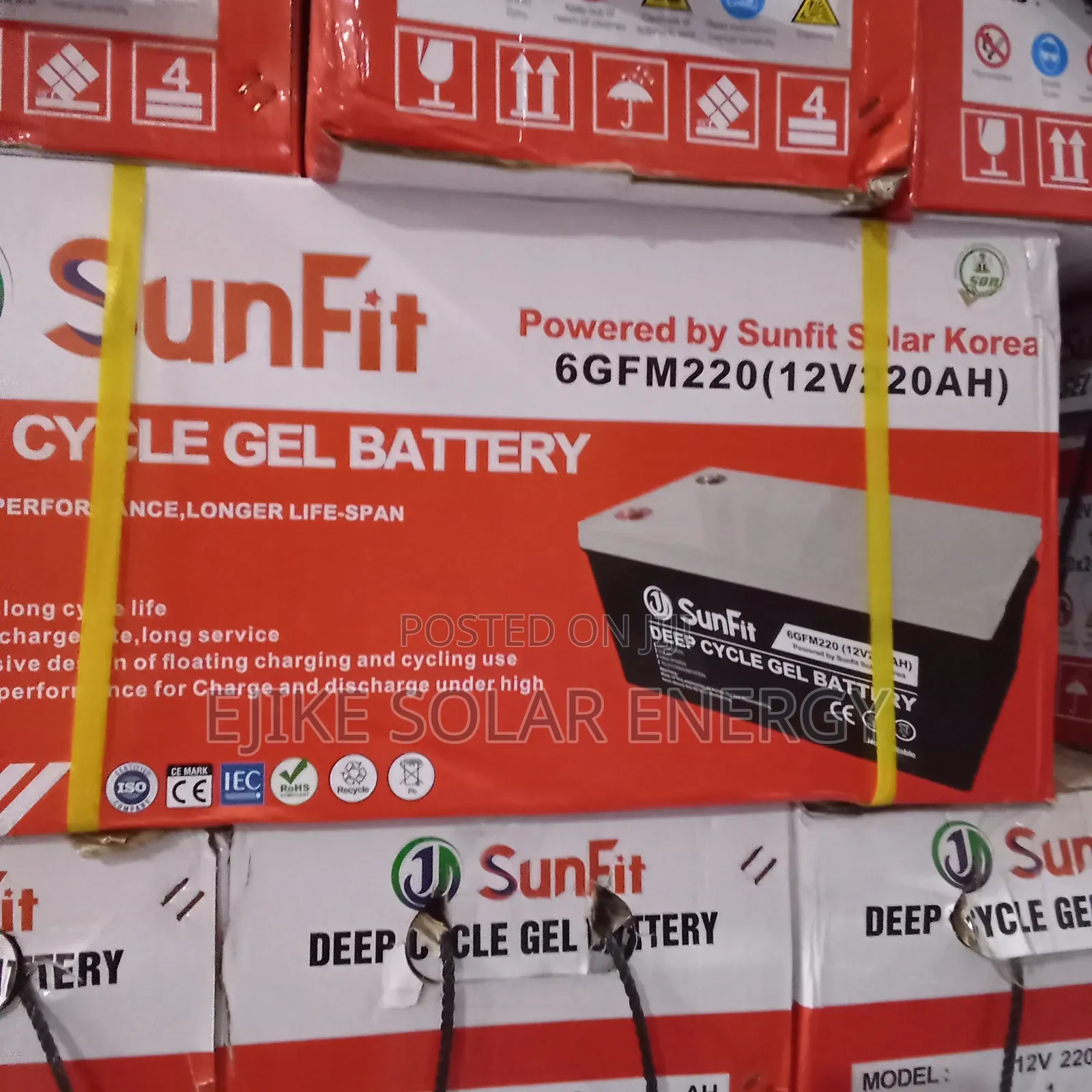 220ahms Sunfit Dry Cell Battery