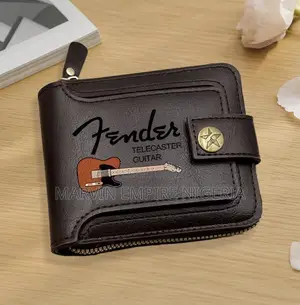 Fender Guitar Brand Design Wallet for Men's Unisex Vintage