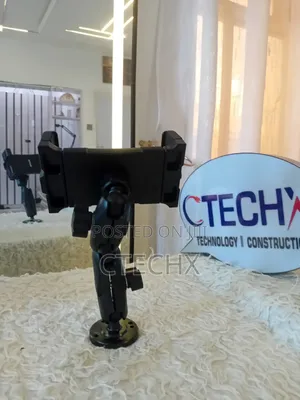 Heavy Duty Tablet Holder , 360°Adjustable Mount for 5"- 17" Drill Base