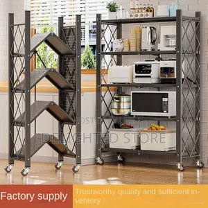 5 Layer Kitchen -Living Room Installation Floor Standing Storage/Rack