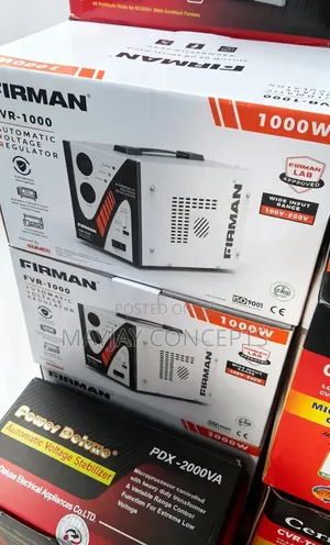 FIRMAN 1000W Automatic Voltage Stabilizer | Heavy-Duty Floor Type