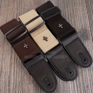 Premium Guitar Strap - Adjustable Fabric for Guitars With Pick Holder