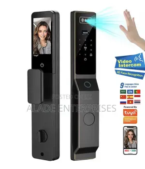 Tuya Smart Electric Digital Biometric 3D Face Fingerprint Door Lock