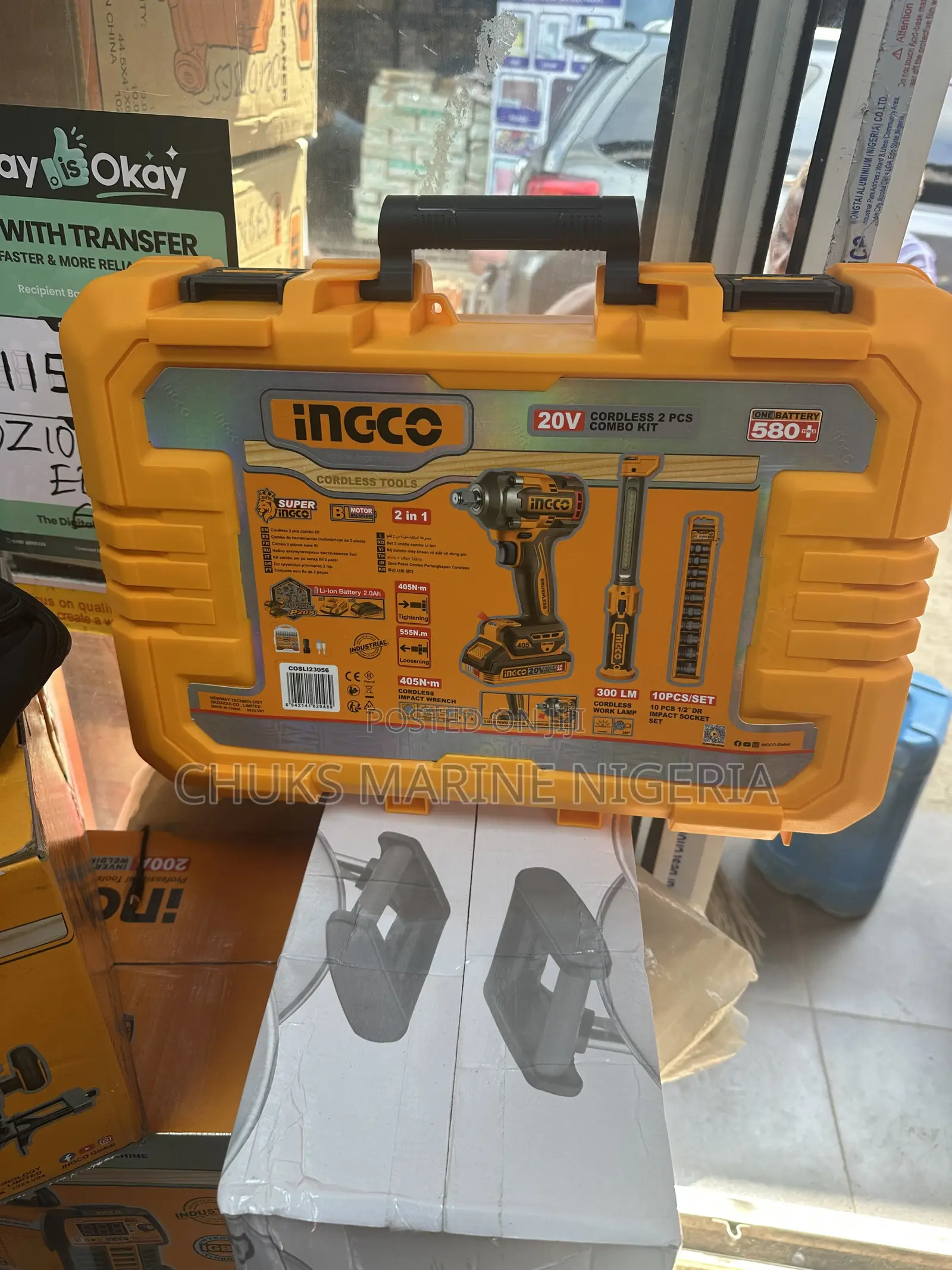 Ingco Cordless Impart Wrench With Torch Light