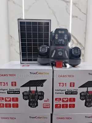 T31 V380 Triple Lens 4G Solar CCTV Camera – PTZ