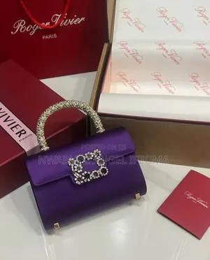 Luxury Crystal Flower Buckle Satin Top Handle Bag