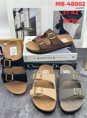 Meibulun Unisex Double Buckle Cork Slide Sandals MB-48002