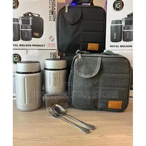 Complete Kits Food Flask Big Small With Lunch Plate
