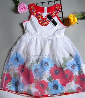 Beautiful Kids Floral Dress/ Elegant Kids Party, Outing Dress