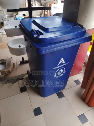 Heavy-Duty Plastic Waste Bin
