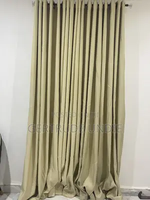Champagne Beige Turkish Curtains, Six Yards