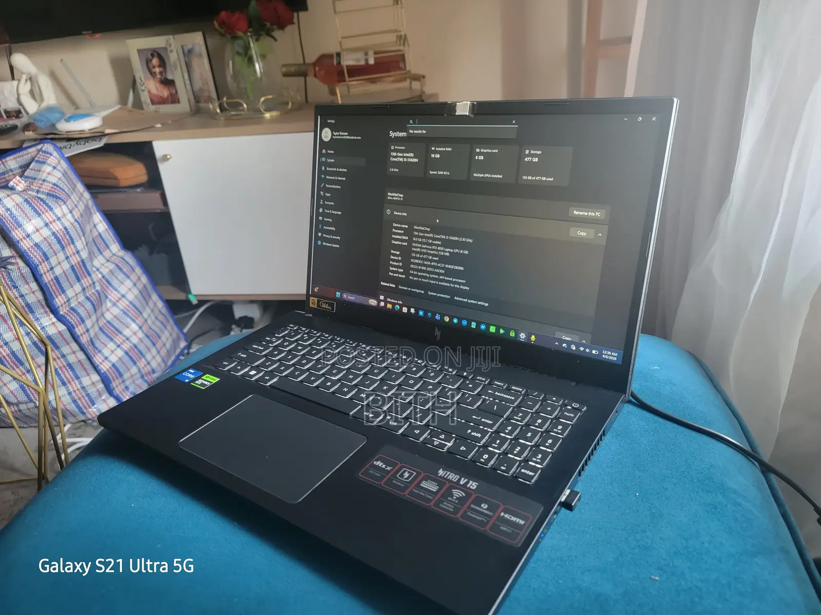Laptop Acer Nitro V 15 16GB Intel Core i5 SSD 500GB
