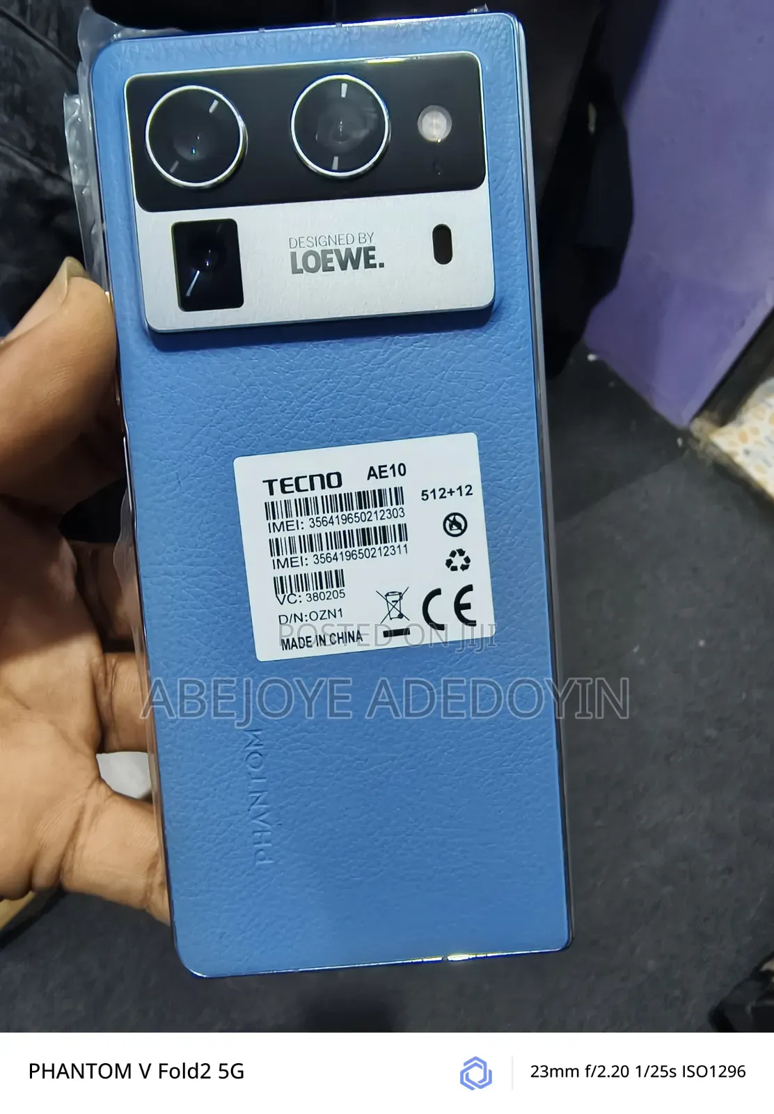 Tecno Phantom V Fold 2 512 GB Blue