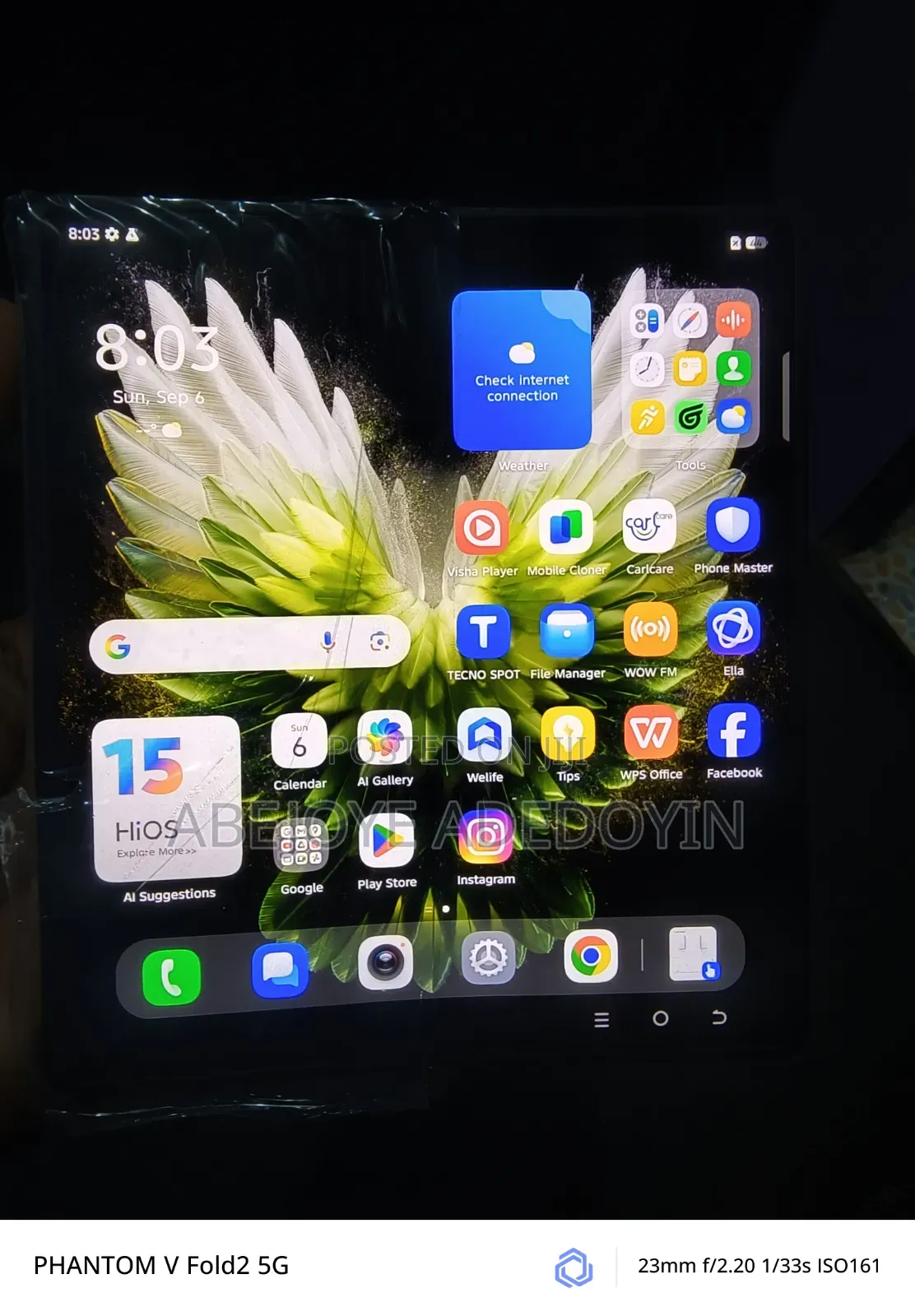Tecno Phantom V Fold 2 512 GB Blue