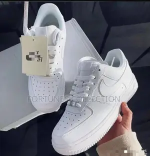 Nike Air Force 1 Low Triple All White Casual Sneakers