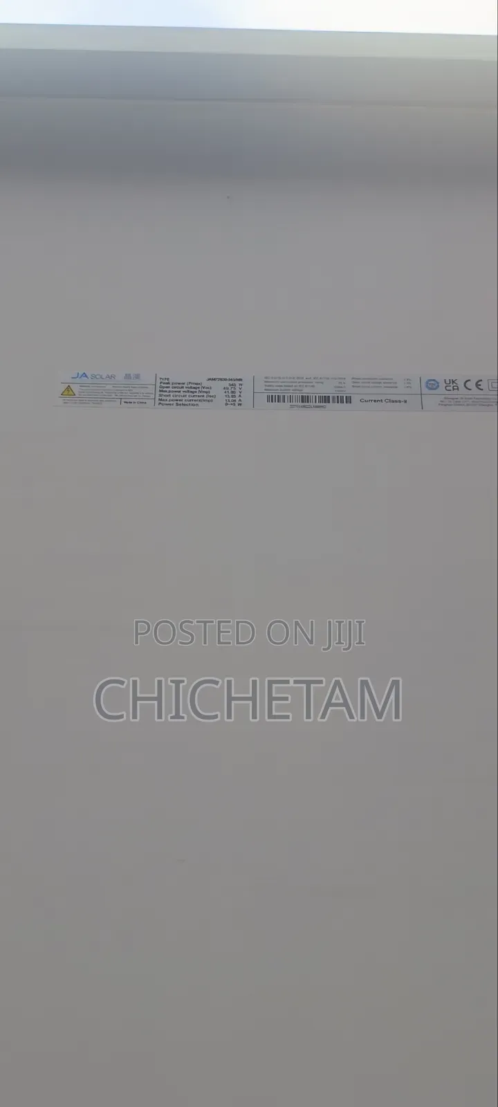 Ja Solar Panel Single Face