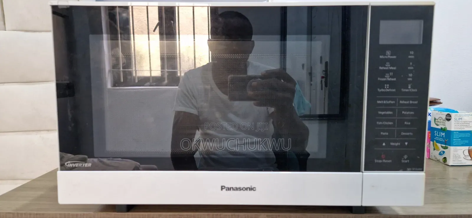 Panasonic 27L Inverter Flatbed Microwave – NN-SF564W