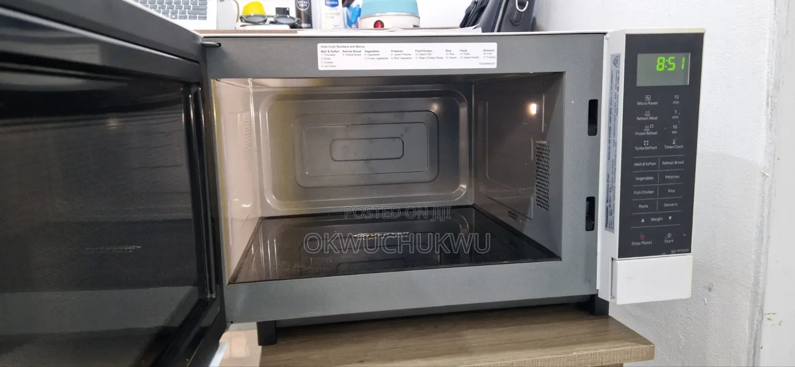 Panasonic 27L Inverter Flatbed Microwave – NN-SF564W