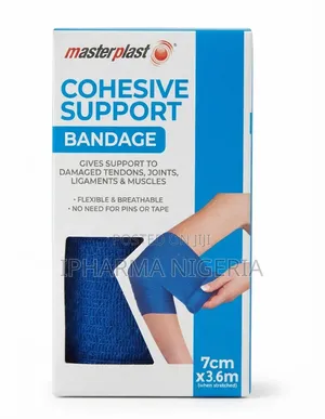 Masterplast Cohesive Support Bandage 7cm X 3.6m - Blue
