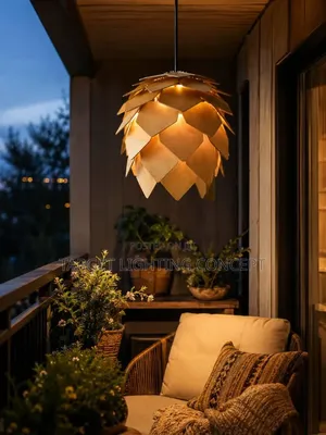 Nordic Modern OAK Wooden Pinecone Led Pendant