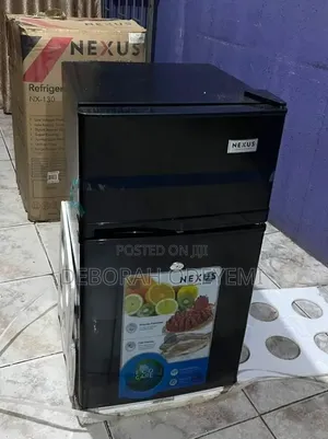 Nexus 90L Double Door Refrigerator/Freezer – Black
