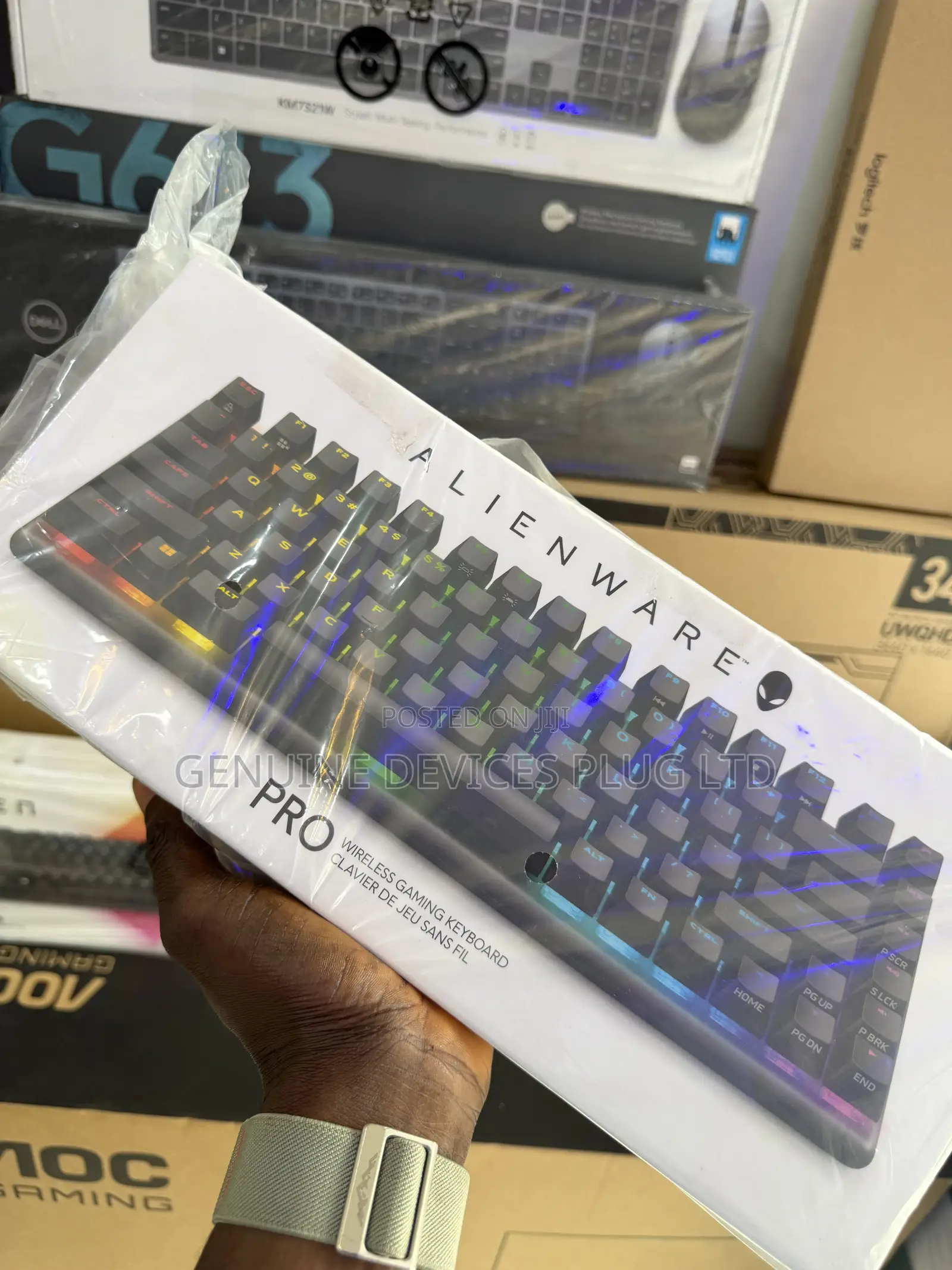 Alienware Pro Wireless Gaming Keyboard, Linear Mechanical, RGB